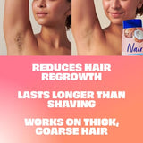 NAIR Sensitive Shower Cream Hair Remover with Natural Coconut Oil and Vitamin E, 12 oz