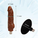 Sex Machine with Dildo and Suction Cup Attachments - Automatic Thrusting Machine, 3XLR Connector Adult Sex Toy