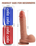 Realistic Dildo for Beginners Lifelike Huge Silicone Dildo, with Strong Suction Cup for Hands-Free Play, 7.7 "