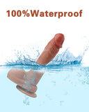 Realistic Dildo for Beginners Lifelike Huge Silicone Dildo, with Strong Suction Cup for Hands-Free Play, 7.7 "