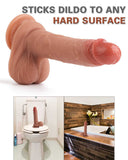 Realistic Dildo for Beginners Lifelike Huge Silicone Dildo, with Strong Suction Cup for Hands-Free Play, 7.7 "