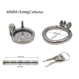 Flat Round Hole Metal Chastity Device