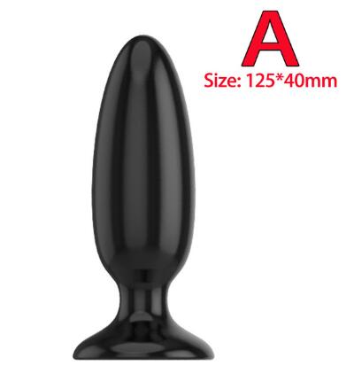 Black Smooth Silicone Butt Plugs
