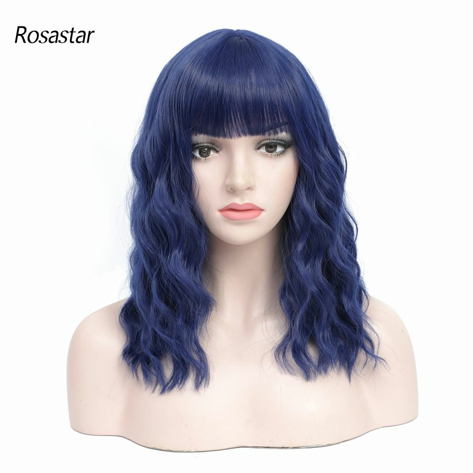 Wavy wig with bangs - multiple styles