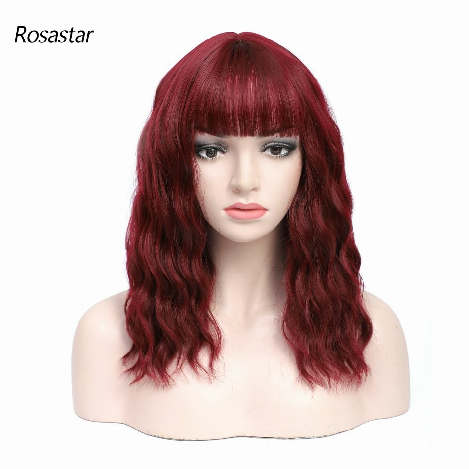 Wavy wig with bangs - multiple styles