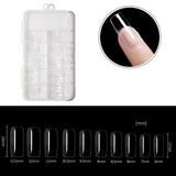 100pcs/box Transparent Seamless Fake Nails Full Coverage