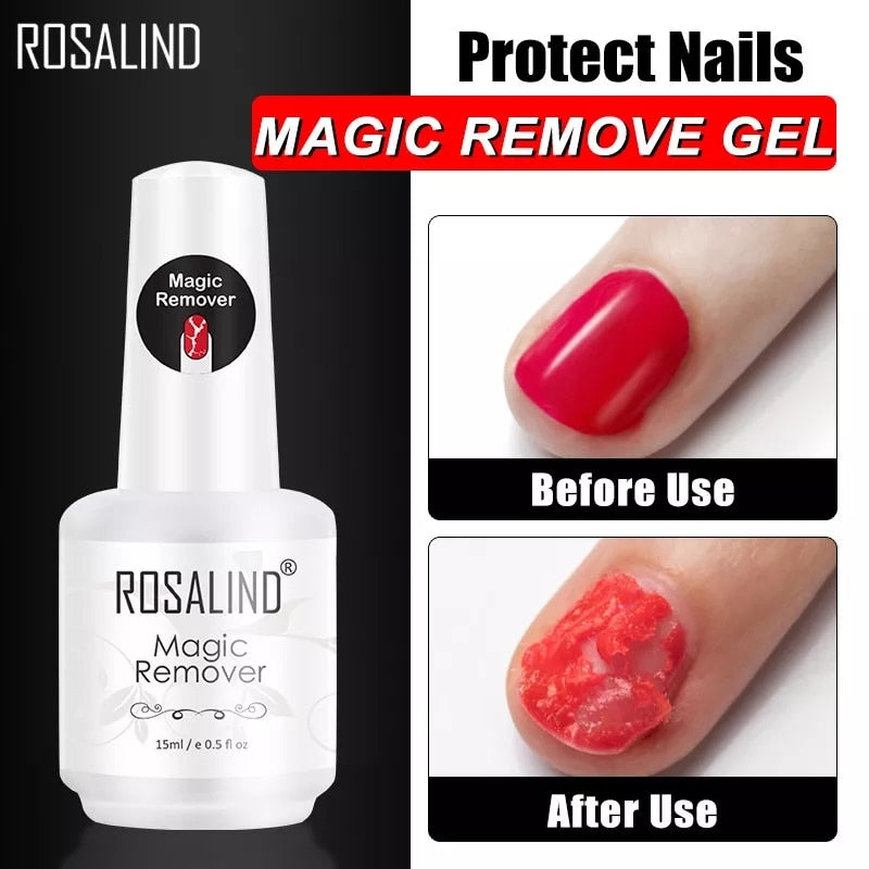 ROSALIND Nail Gel Polish Magic Remover