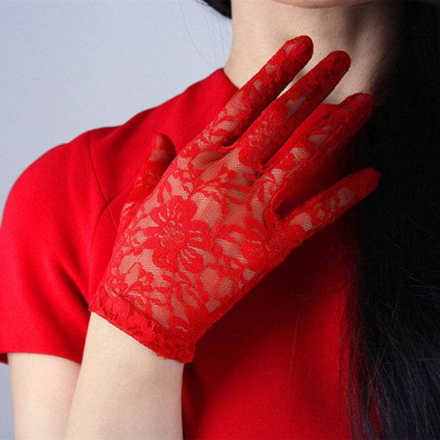 Sexy Lace Fingerless Arm Sleeve for slender arms